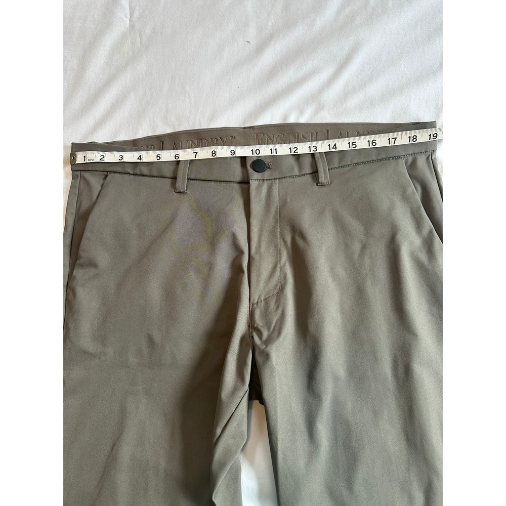 Mens 36 X 30 Flat Front Dress Pants‎ Brown - Picture 7 of 8